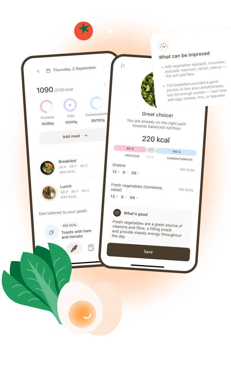 Jane nutrition analysis mobile